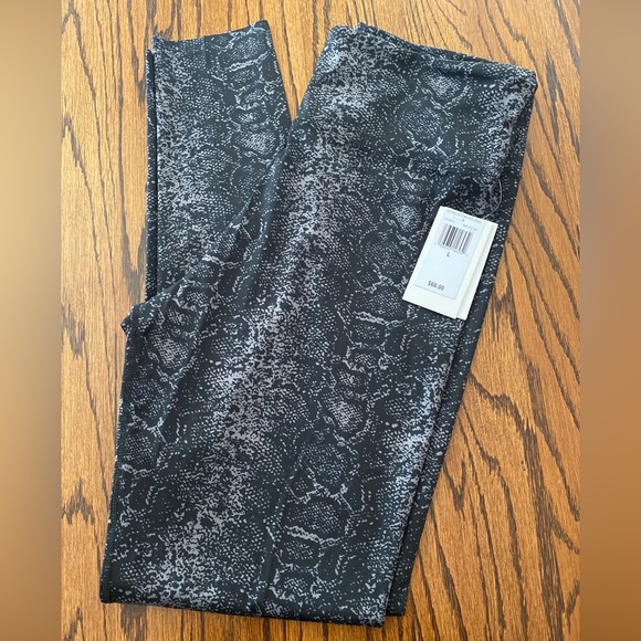 Halston Studio Snake Skin Legging Customizable Black Women’s Size L NWT - Picture 9 of 9